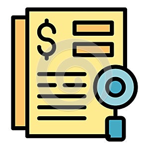 Collateral document icon vector flat