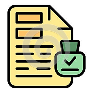 Collateral material icon vector flat