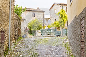 Colle di Tora, fountain. Italy