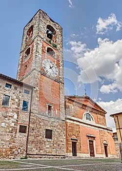Colle di Val d`Elsa, Siena, Tuscany, Italy: the medieval cathedr