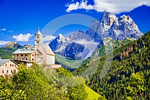 Colle Santa Lucia, Dolomites mountains in Northern Italy. Mount Pelmo landscape