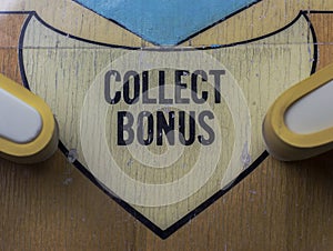 Collect Bonus Logo on a Pinball Machine