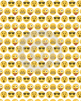 collect emojis of various patterns, suitable for backgrounds, cute yellow emojis