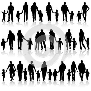 Collect family silhouettes