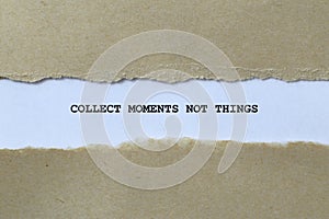 collect moments not healing on white paper photo