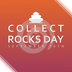 collect rocks day social media post, september 16th