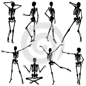 Collect skeleton silhouettes