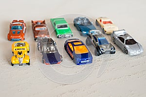 Collecting old toy cars