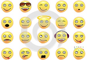Collection of 20 smilies