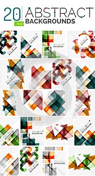 Collection of abstract backgrounds