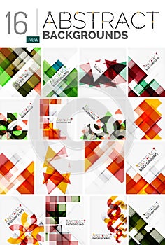 Collection of abstract backgrounds