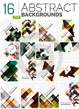 Collection of abstract backgrounds