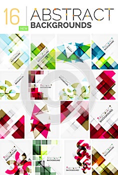 Collection of abstract backgrounds