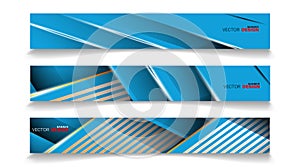 Collection of abstract geometric background banners. Can be used in any design. rectangular background