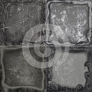 Collection abstract grunge frame textures