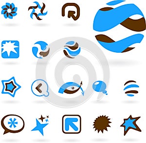 collection of abstract icons photo