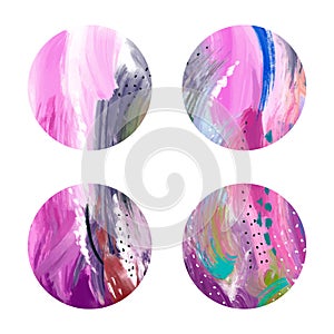 Collection of abstract spot. Set of beautiful clorful spot on white background