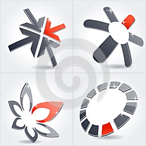Collection of abstract symbols photo