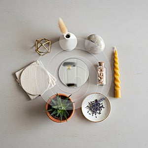 A collection of aesthetically arranged objects