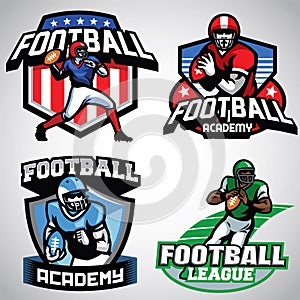 Collection of American Football Badge designs