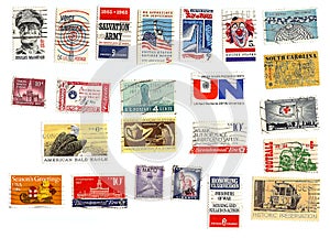 Collection of American stamps