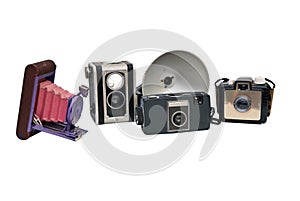 Collection of Antique Cameras