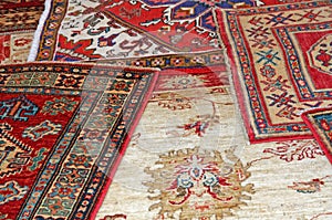 Collection of antique oriental carpets