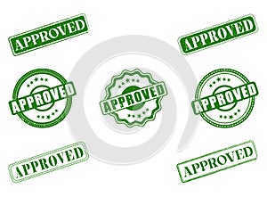 Collection of Approved Rubber Stamps and Seals