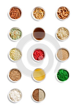 Collection of Asian Prosperity Toss, Lohei, Yusheng, yee sang ingredients photo