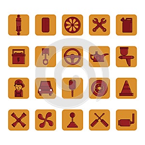 collection of automobile. Vector illustration decorative design