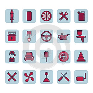 collection of automobile. Vector illustration decorative design