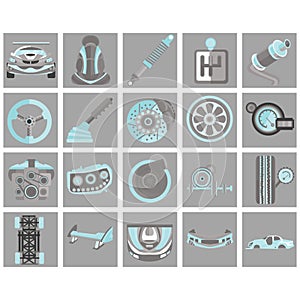 collection of automobiles. Vector illustration decorative design