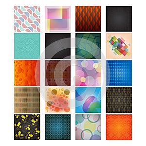 Collection of backgrounds. Vector illustration decorative design