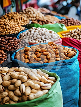 Bagged Nuts on Table