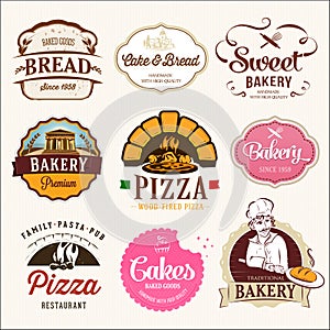 Collection of BAKERY, CAKES and PIZZA photo