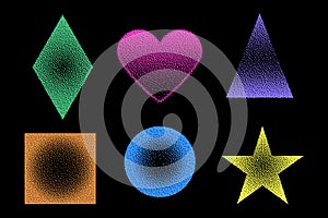 Bitmap geometric shapes