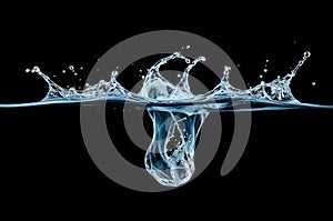 Black Water Splash Vector Set