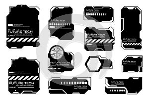 Futuristic HUD Elements and Sci-Fi Interface Designs