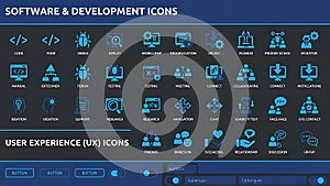 Software Development and User Experience Icons