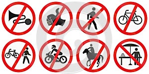 Collection of Botswana Road Signs