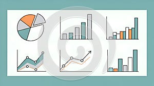 Business Charts and Graphs Data Visualization, Statistics, Analytics