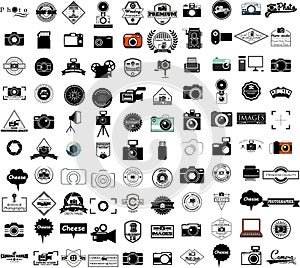 Collection of camera icons