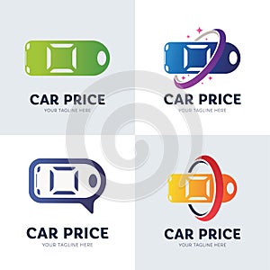 Collection Of Car Price Logo Set Design Template Inspiration