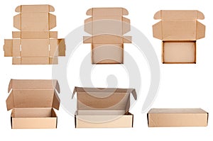 Collection of cardboard boxes