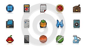 Collection of Cartoon Style Icons