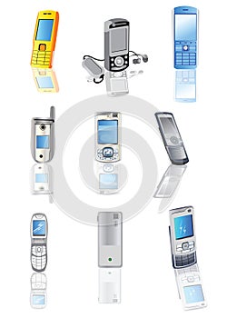 Collection of cellphones