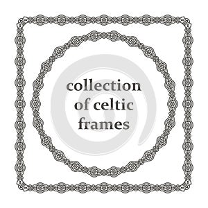 Collection of celtic frames