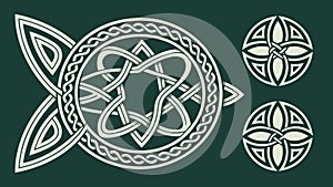 Collection of Celtic Knot Symbols Vector, vector design Generative AI