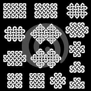 A collection of Celtic knots, vector illustration