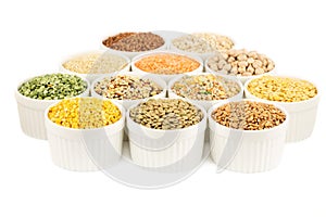 Collection of cereals and beans